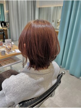 オレンジブラウン/松井山手美容室/京都