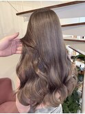 ブリーチ1～2回 グレージュカラー くすみベージュ 堀江