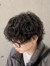 【全員パーマ】メンズカット+シャドウパーマ+内部補修TR merci横浜