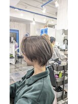 ヘアリゾート エーアイ 浅草ROX店(hair resort Ai) ドライで決まる/丸みショートボブ/バーム仕上げ