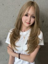 マーシュ ルーヴェ(marshu Luve)&nbsp;レイヤーカット/韓国ヘア/ザクザクレイヤーカット/ミルクティー
