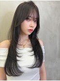 グレージュ×ハッシュカット［髪質改善/縮毛矯正/レイヤー］