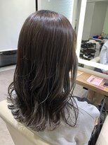 エアー 福岡(AIR)&nbsp;グレージュハイライト×透明感カラー
