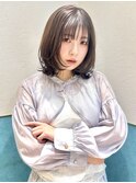 レイヤーボブ/ミルクティーベージュ/髪質改善/顔周り/立川