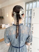アト(Ato.) リボンを合わせた編みおろしアレンジ◎