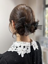コアブラン 原宿 明治神宮前(CORE blanc)&nbsp;ボブヘアセット/ヘアセット/ツインアレンジ/お団子ヘア/結婚式