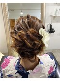 愛され浴衣ヘアセット