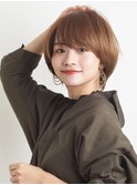  ボブ/カーキグレージュ/大人かわいい[恵比寿/恵比寿駅]