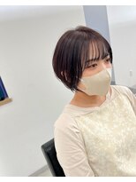 エルエスヘアー(LS HAIR)&nbsp;大人可愛い20代30代40代黒髪前下がりショートボブ丸みショート◎