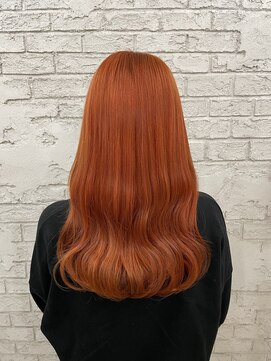 アジールヘア 池袋東口店(agir hair) 透明感抜群♪ダブルカラーブリーチオレンジカラー