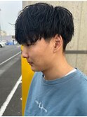 ニュアンスパーマメンズマッシュメンズヘアツーロック刈り上げ