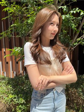 ディフィーノ 赤坂(DIFINO) ロングレイヤー/ミルクティーアッシュブラウン