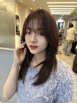 ジーナ 渋谷駅前(Zina)&nbsp;髪質改善＊暗髪レイヤー似合わせカットミディ＊美髪【Zina渋谷】