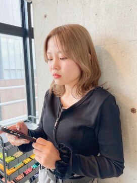 リムレス(LIMLESS) ミルクティーベージュダブルカラーブリーチ新潟万代