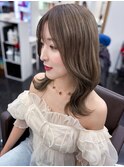 小顔イメチェン似合わせ美髪くびレイヤー韓国風メルティカラー
