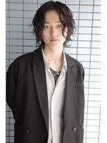 ブークル(boucle) メンズミディアムウルフ　縦落ちスパイラル　メンズウルフパーマ