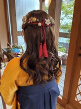 美容室 テアトロ ラ ビアンカ 卒業式スタイルアレンジ