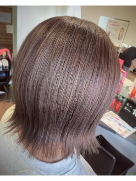 イング(ING) 白髪ぼかしハイライトダブルカラーモノトーン系