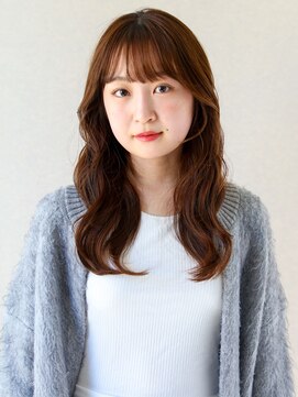 ヘアサロン ガリカ 表参道(hair salon Gallica) 韓国風ゆる巻きロング×波巻き×メープルブラウン