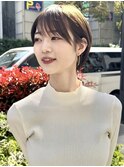 くすみカラー ミントアッシュ 韓国マッシュ オリーブグレージュ