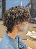 波巻きパーマ