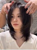 #韓国レイヤーカット韓国ヘアレイヤーボブ/岸本 理希