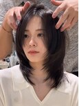 #韓国レイヤーカット韓国ヘアレイヤーボブ/岸本 理希