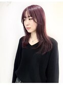 《shii.. /氏家》#髪質改善カラー#レイヤー#ピンクパープル