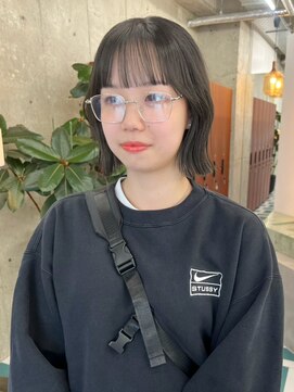 くびれヘア/ボブ/レイヤーカット/ダブルカラー/ブリーチ/栄h222