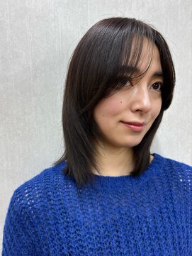 ガーデン 銀座(GARDEN) レイヤー ミディアムレイヤー ナチュラルブラウン 前髪