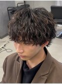 ツイストスパイラルシャドウパーマサーフカールフェザーパーマ