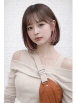 アンディー(&dy) ピンクインナーカラー×小顔ボブ×髪質改善トリートメント