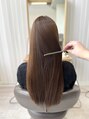 ブラン バイ アールオー(Blan by Ro)&nbsp;縮毛矯正履歴ブリーチなしカラーはMAX明るくてこのくらい♪