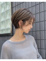 フェイス 石川町 (FACE) ショート×白髪ぼかしハイライト