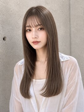 エン バイ ユアーズヘア 銀座店(eN° by youres hair) 髪質改善縮毛矯正   韓国レイヤーカット くすみベージュ