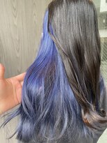 エイト プラット 渋谷2号店(EIGHT plat)&nbsp;サファイアブルー　インナーカラー　9/23