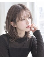 ムル 大倉山(muru) ボブレイヤー/グレージュ/前髪あり/顔周りカット/8レベル