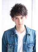 刈り上げツーブロックビジネスマン 無造作ショート