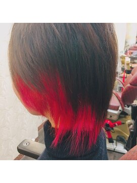 エスエムアールツー(SMR2) ビビットに映えるインナーカラー★ピンク&レッド