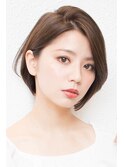 【西宮初♪ボブ専門店】くびれショート/オリーブアッシュ/透け感