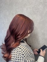 パーミル ヘア クマモト(permille ‰ hair Kumamoto)&nbsp;ローズカラー/波巻き/ボルドー/ワインレッド[熊本]