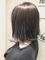 ヘアブランコブランコ 横浜(hair blanco_blanco)&nbsp;ボブルフ/艶ボルドー/こなれハイトーン/プレミアムカラー[横浜]