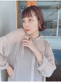 20代30代大人可愛い外ハネ/ミニボブ/前髪カット