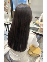 ロングヘア　ブルー&ラベンダーカラーで艶髪