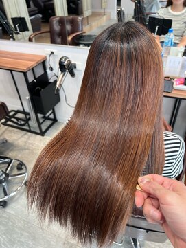 アディクト 東陽町西口(addict) 大人かわいいナチュラル縮毛矯正_ダークブラウン_ロング[東陽町]