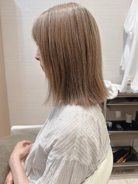 コーエン(cowen) 切りっぱなしボブ大人かわいい外ハネ髪質改善ストレート縮毛矯正