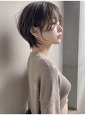 ハンサムショート/ショートカット/耳掛けショート