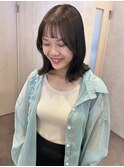 ブリーチなしオリーブグレージュ