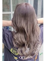 ヘアーズ ベリー 上新庄店(hairs BERRY) ★透明感 大人カールハイライトカラーミルクティーベージュ美髪