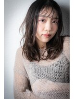 モッズヘア 上尾西口店(mod's hair) シースルーバングレイヤーカット抜け感ミディアムz上尾20代30代